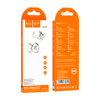 Наушники внутриканальные HOCO M106 с микр. серебряный (1/420)