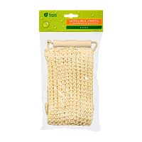 Мочалка для тела Банные штучки 56.5см x 11см сизаль с ручками (1/30)