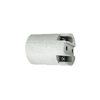 Патрон Прогресс Подвесной / В светильник E14 керамика белый (1/20/400)