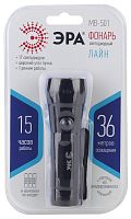 Фонарь универсальный ЭРА MB-501 Лайн 1.5W 17LED от батареек черный