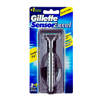 Бритва Gillette "Sensor Excel (Vector 3)" 3 лезвия 1 кассета ENG (1/6)