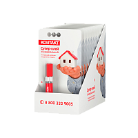 Супер-клей Контакт 3г универсальный BOX24 шоу-бокс (24/480)
