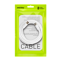 Кабель Smartbuy K-TV231-125 TV (m)-TV (f) 1.8м силикон серый (1/125)