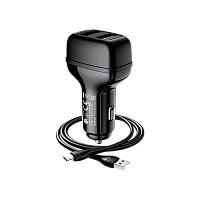 Автомобильное З/У HOCO Z36 2USB 2.1A черный (1/14/140)
