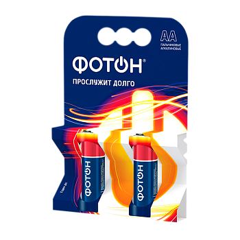 Батарейка Фотон LR6 AA BL2 Alkaline 1.5V (2/20/240) 
