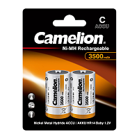 Аккумулятор бытовой Camelion R14 C BL2 NI-MH 3500mAh  (2/12/192)