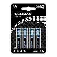 Батарейка Pleomax ECONOMY LR6 AA BL4 Alkaline 1.5V (4/40/400/19200) 