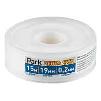 Лента ФУМ Park 15м*19мм белый (1/10/500)