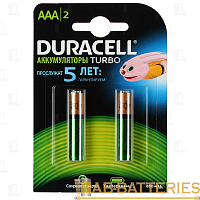 Аккумулятор предзаряженный RTU Duracell HR03 AAA BL2 NI-MH 850/900mAh