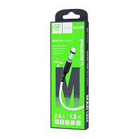 Кабель GFPower MAG18M USB (m)-microUSB (m) 1м 2.4A ПВХ магнит белый (1/200/800)