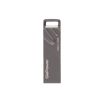 Флеш-накопитель GoPower TITAN 64GB USB3.0 металл черный графит (1/50/1000)