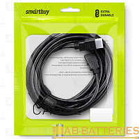 Кабель Smartbuy К-352 HDMI (m)-HDMI (m) 5.0м силикон ver.1.4 стаб.напр. черный (1/10)