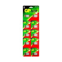Батарейка GP LR03 AAA BL20 (2*10) Alkaline 1.5V отрывные (20/160/960)