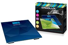 Весы напольные Ergolux ELX-SB03-C45 электронные 180кг синий (1/8)