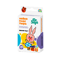 Пластырь бактерицидный Dr.Safe Винни-Пух 7.2см x 1.9см на нетканой основе 20шт.