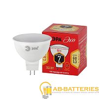 Лампа светодиодная ЭРА MR16 GU5.3 7W 4000К 220-240V софит Eco матовая