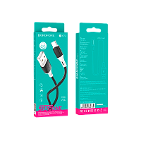 Кабель Borofone BX79 USB (m)-Lightning (m) 1м 2.4A силикон черный (1/360)