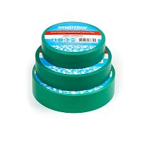 Изолента Smartbuy 15мм*20м ПВХ зеленый (1/10/200)