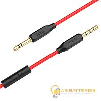 Кабель AUX HOCO UPA12 Jack 3.5mm (m)-Jack 3.5mm (m) 1м силикон черный (1/30/300) 