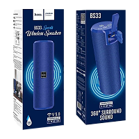 Портативная колонка HOCO BS33 bluetooth 5.0 IPX5 microSD синий (1/30)