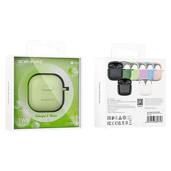 Наушники вставные Borofone BW29 bluetooth 5.3 с микр. зеленый (1/22/132) 