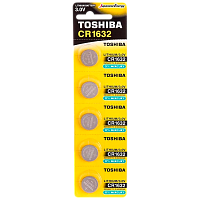 Батарейка Toshiba CR1632 BL5 Lithium 3V (5/100/12000) 