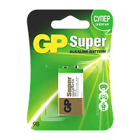 Батарейка GP Super Крона 6LR61 BL1 Alkaline 9V (1/10/200)