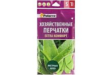 Перчатки Paterra L резина с алоэ 1 пара в упаковке (1/60) 