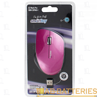 Мышь беспроводная Smartbuy 309AG классическая USB розовый черный (1/40) 