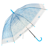 Зонт Рыжий кот BASIC трость полуавтомат голубой (1/20/100)