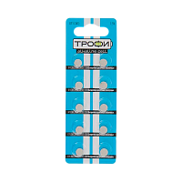 Батарейка Трофи G11/LR721/LR58/362A/162 BL10 Alkaline 1.55V (10/200/1600) 