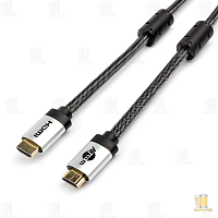 Кабель Atcom HDMI (m)-HDMI (m) 15.0м силикон ver.2.0 черный в пакете (1/20)