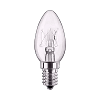 Лампа накаливания Эвапром Е12 15W 220-240V свеча для холодильников прозрачная (1/50)