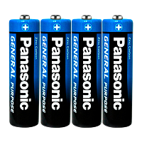 Батарейка Panasonic GENERAL Purpose R6 AA Shrink 4 1.5V (4/60/600)