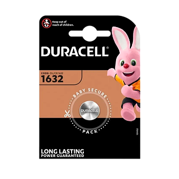 Батарейка Duracell CR1632 BL1 Lithium 3V (1/10/100) 