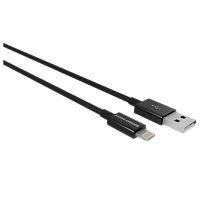 Кабель MORE CHOICE K42i USB (m)-Lightning (m) 1м 2.4A TPE черный