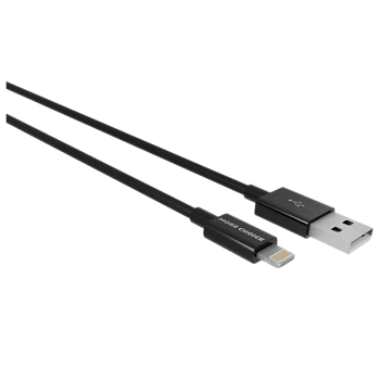 Кабель MORE CHOICE K42i USB (m)-Lightning (m) 1м 2.4A TPE черный
