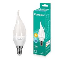 Лампа светодиодная Camelion CW35 E14 15W 4000К 220V свеча 37мм матовая белый (1/10/100)