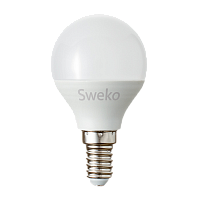 Лампа светодиодная Sweko G45 E14 5W 3000К 230V шар (1/5/100)