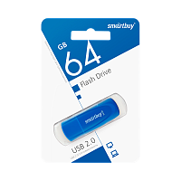 Флеш-накопитель Smartbuy Scout 64GB USB2.0 пластик синий