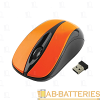 Мышь беспроводная Gembird MUSW-325-O классическая USB черный оранжевый (1/100)