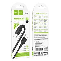 Кабель HOCO X120 USB (m)-Type-C (m) 1м 3.0A ПВХ черный