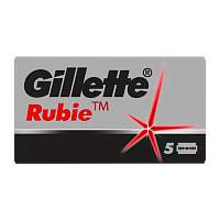 Лезвия Gillette Rubie двустронние 5шт в упаковке, цена за 1 лезвие (5/100/1200)