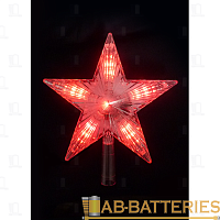 Фигурка Космос "Звезда на ёлку" 10LED красный (1/10) 