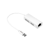 Адаптер GoPower Type-C (m)-RJ-45 (f) 100 мб/с белый (1/100)