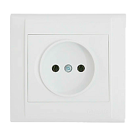 Розетка Makel Defne 1гн. 16A Б/З керамика белый 42001002 (1/12)