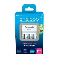 З/У для аккумуляторов Panasonic eneloop Smart-Quick Charger AA/AAA 4 слота +4AA 2000mAh (1/4)