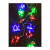 *Гирлянда Космос "Новогодние игрушки" 30LED 4.4м микс нить 8 режимов прозрачн.насадки ассорти (1/50)