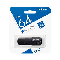 Флеш-накопитель Smartbuy Clue 64GB USB3.1 пластик черный