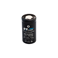 Аккумулятор ET IMR18350HE2 Deluxe Pack 2 плоский + 750mAh, Li-Ion, в пластиковом боксе на 2шт